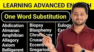 One Word Substitution for ssc mts | One Word Substitution psc | One word substitution for ssc cgl