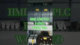 PLC AND HMI PANEL WITH VFD..#plc #automation #SHORTS