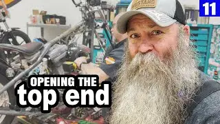 Top End of Harley-Davidson Chopper Rebuild | Uncut Raw Footage | End of Day 1