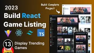 #13 Build Game Listing App with React Js, Tailwind CSS, Vite : Display Trending Games