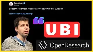 Sam Altman on  UBI |. Open Research UBI Study is Done