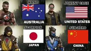 Mortal Kombat 11: All Characters Nationality