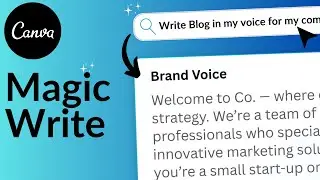 How to Write like a Pro With Canva Magic Write | Canva Magic Studio