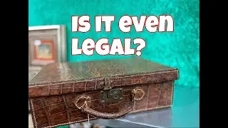 Antique Crocodile Case in Auction