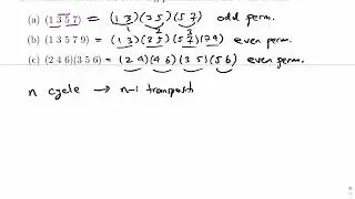 Permutations: Odd and Even Permutations