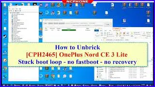 Unbrick OnePlus Nord CE 3 Lite CPH2465 Stuck boot loop - no fastboot - no recovery