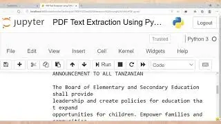 How to Extract Text From PDF File In  Python - PyMuPDF