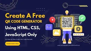 How to Make QR Code Generator App Using HTML, CSS, and JavaScript Only in Just 2 Minute 🔥