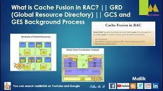 What is Cache Fusion in RAC? || GRD (Global Resource Directory) || GCS and GES Background Process