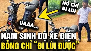 Mang 'XE ĐIỆN ĐI ĐỘ', nam sinh nhận cái kết 'KHÔNG THỂ NGỜ' khi chỉ đi lùi được | Tin Nhanh 3 Phút