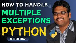 HOW TO HANDLE MULTIPLE EXCEPTIONS IN PYTHON PROGRAMMING || EXCEPTION HANDLING