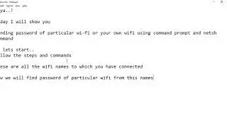 Finding Wifi Password - getting password of specific wifi