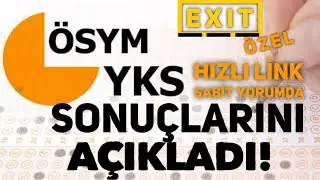 YKS SONUÇLARI AÇIKLANDI ! ÖSYM SINAV SONUÇLARI HIZLI LİNKİ SABİT YORUMDA ! #yks2023 #tercih2023