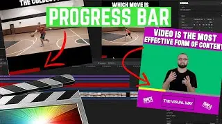 EASILY Create A Playback Bar (Progress Bar) For Your Videos! - Final Cut Pro X Tutorial