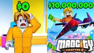 $0 VS $10,000,000 Mad City Chapter 2 EXPERIENCE (ROBLOX)