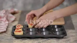 Female Hands Making Buns with Berry Jam. | Stock Footage - Envato elements