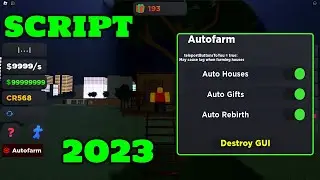 Free Roblox Script House Builder Tycoon GUI/Script Auto Build - Auto Gifts - Auto Rebirth
