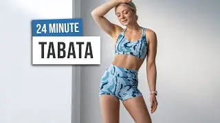 24 MIN FULL BODY TABATA HIIT WORKOUT - No Equipment, No Repeat, Home Workout with Tabata Songs