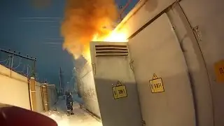 Russian Electrical Explosion, Electrical fire, High voltage ⚠ ⚠ ⚠