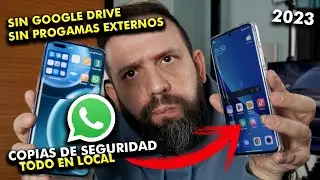 🚨 COMO PASAR COPIA de SEGURIDAD WhatsApp en LOCAL sin APPS y SIN GOOGLE