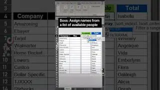 Disappearing names from excel list trick