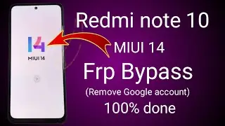 All Redmi Frp bypass Miui 14 Android 12/13 ||Remove Gmail account Redmi