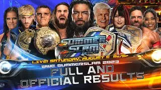 Full WWE SummerSlam 2023 Results