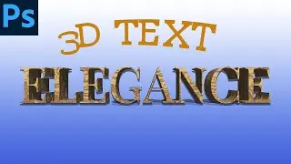 Create 3D Text in Photoshop #photoshop