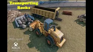 Truck and Logistics Simulator  - Transporting Rocks - Xbox Gameplay - Wiffy Squatch