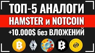 ТОП-5 АНАЛОГИ - лучше чем HAMSTER KOMBAT и NOTCOIN. Blum. Pocketfi. Bcoin 2048. Pixelverse. Diamore