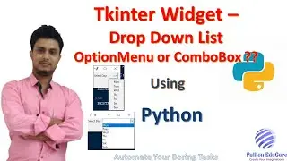 Tkinter Drop down List || OptionMenu Vs ComboBox