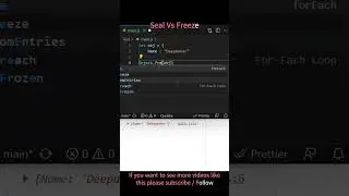 Object seal method vs Object freeze method in javascript 