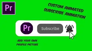 Custom Profile Picture Subscribe Animation (self-made animation) | Tutorial Premiere Pro
