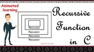 Recursion in C ||Direct&Indirect ||Recursive function example program||3 minutes master ||Neverquit