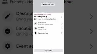 How to Add a Host to a Facebook Event 🤩 #facebook