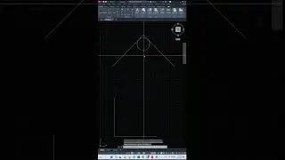 Draw a circle with a specified radius tangent to two objects in AutoCAD  #autocad #autocaddrawing