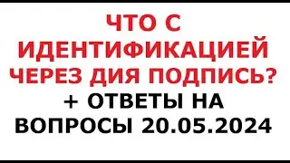 Что с Идентификацией через Дия подпись? И ответы на вопросы. 20 мая 2024 г.
