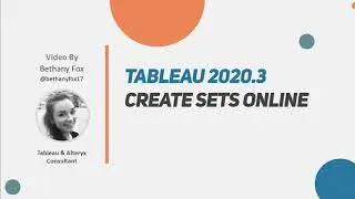 Tableau 2020.3: Sets on server