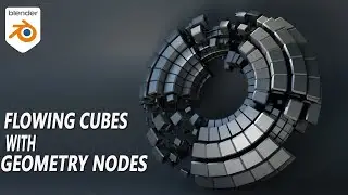 How I make Super Easy Flowing Cubes With Geometry Nodes (Blender Tutorial)