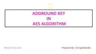 Add Round Key in AES | Add Round Key - AES transformation function