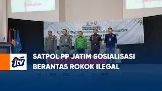 SATPOL PP JATIM SOSIALISASI BERANTAS ROKOK ILEGAL