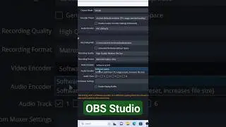 Best settings for Screen Recording (OBS Studio)