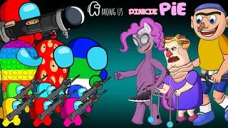 어몽어스 VS Pinkie Pies Cupcake Party | FUNNY AMONG US ANIMATION