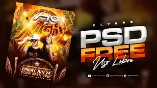 PSD FREE Party Flyers Design in Photoshop | Template Photoshop Free Download.