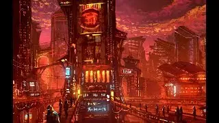 Photoshop Speedpaint - Neo-Tokyo - concept art