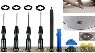 Precision Pentalobe Screwdriver Set P2 P5 P6 5-Point 5-Star 0.8 mm, 1.2 mm & 1.5 mm 3Pcs Pentalobe