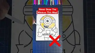 Never Draw Minions THIS Way! 😡 Despicable Me #art #shorts #minions