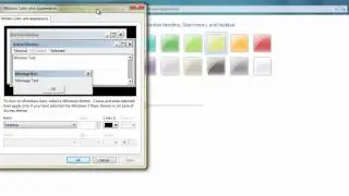 Changing the background colours in Windows 7