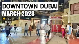 Dubai Night Walk 4K | Downtown Dubai | United Arab Emirates 🇦🇪