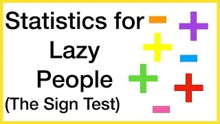 The simplest non-parametric test... The Sign Test
